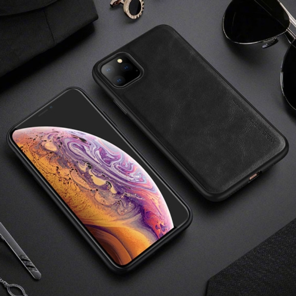 For iPhone 11 Pro X-level Earl III Series Leather Texture Ultra-thin All-inclusive Soft Case(Black)