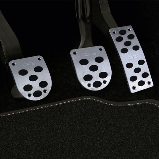 3 PCS Universal Stainless Steel Car Safety Manual Brake Pedals Pads
