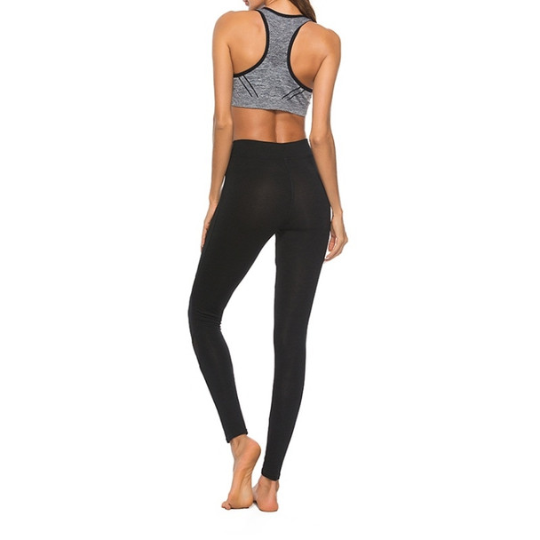 Slim Hip Yoga Modal Leggings (Color:Black Size:XS)