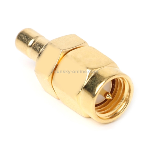 2 PCS SMA Male to SMA Male DAB Digital Radio Antenna Connector