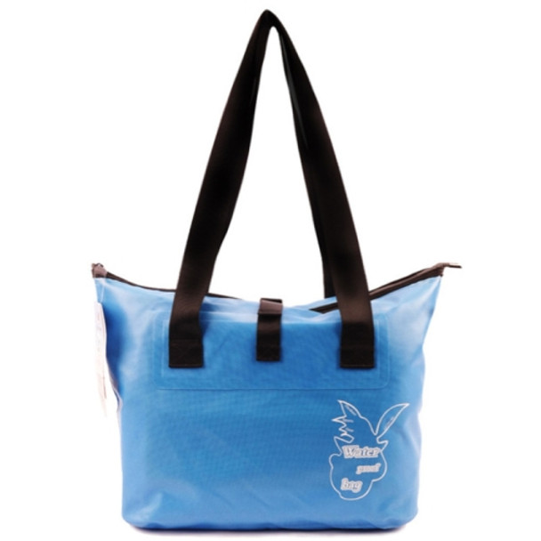 Outdoor Wear-resistant Waterproof Shoulder Bag Dry and Wet Separation Swimming Bag (Sky Blue)