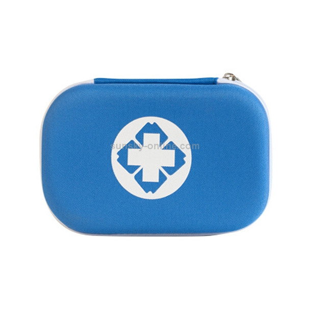 25 In 1 EVA Portable Car Home Outdoor Medical Emergency Supplies Medicine Kit Survival Rescue Box (Blue)