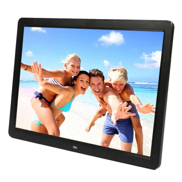 15 inch 1280 x 800 16:9 LED Widescreen Suspensibility Digital Photo Frame with Holder & Remote Control, Support SD / MicroSD / MMC / MS / XD / USB Flash Disk(Black)