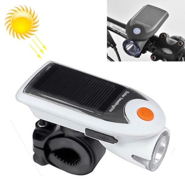 3W 240LM USB Solar Energy Motorcycle / Bicycle Front Light (White)