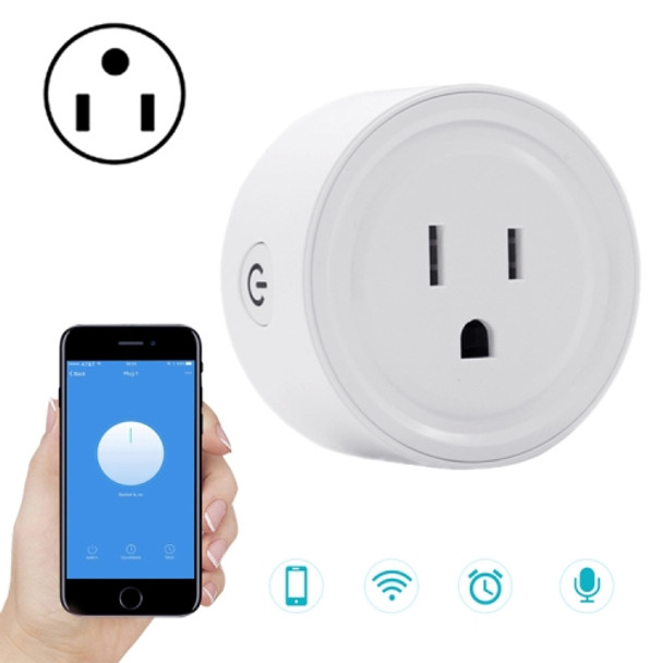 SA-003 10A Mini WiFi Plug Timing Smart Socket Works with Alexa & Google Home, AC 100-240V, US Plug