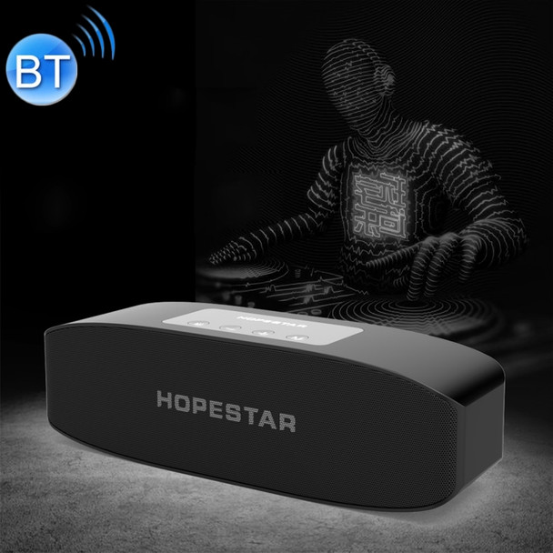 HOPESTAR H11 Mini Portable Rabbit Wireless Bluetooth Speaker, Built-in Mic, Support AUX / Hand Free Call / FM / TF(Black)