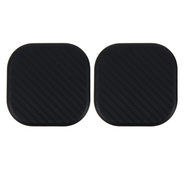 2 PCS Car Vehicle Carbon Fiber Texture Dashboard Anti-slip Pad Mat for Phone / GPS/ MP4/ MP3, Size: 6.5*6.5*0.3cm