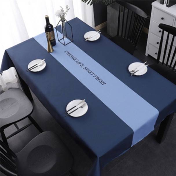 Simple Decorative Linen Tablecloth Waterproof Oilproof Rectangular Dining Table Cloth, Size:85x85cm(New Life)