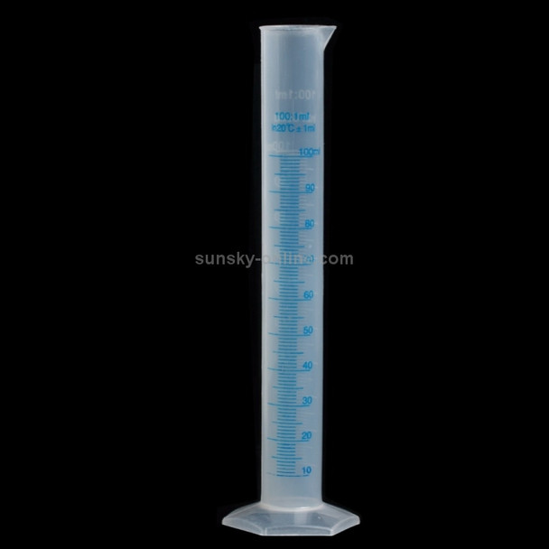 Measuring Cylinder Laboratory Liquid Trial Test Tube Jar Tool Size: 100mL