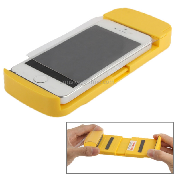 Universal Automatic Screen Attach Machine for iPhone 5 & 5C & 5S, iPhone 4 & 4S, Galaxy S IV / i9500, Galaxy Note II / N7100, Galaxy S III / i9300, Mobile Phones within 5.8 inch (Yellow)