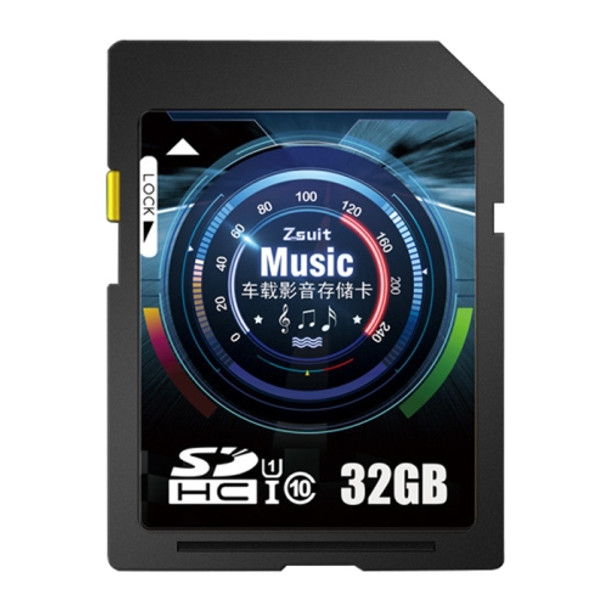 Zsuit 32GB High Speed Class10 Car Audio and Video SD Memory Card