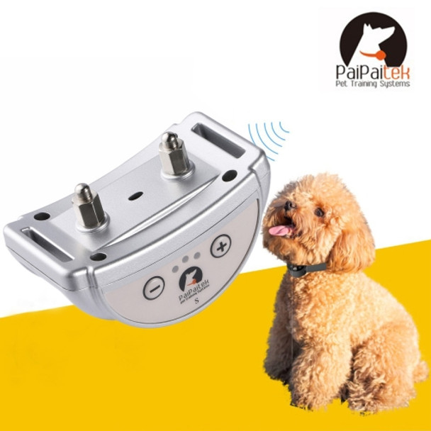PD258 Automatic Anti Barking Collar Pet Training Control System for Dogs, S Size(Silver)