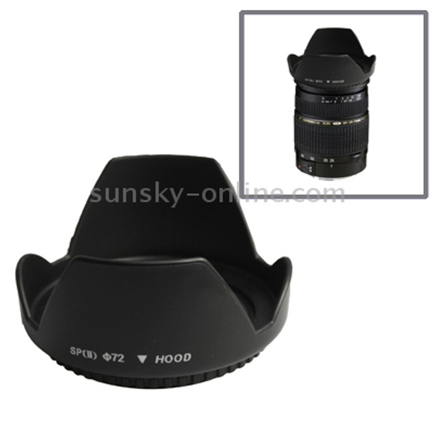 72mm Lens Hood for Cameras(Screw Mount)(Black)