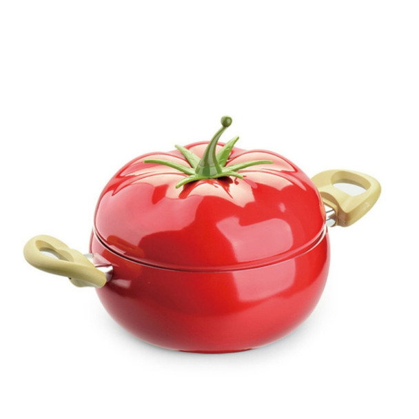 Creative Cute Tomato Shaped Pot Complementary Food Non-stick Frying Pan Cooker Universal, Style:Soup Pot