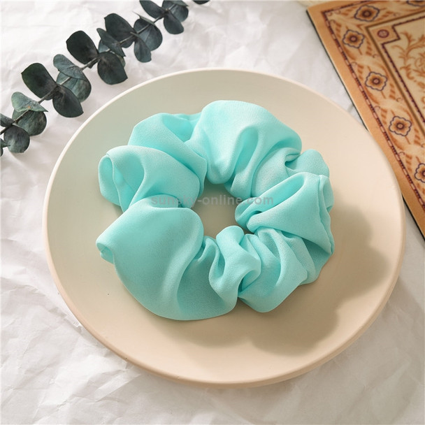 2 PCS Large Intestine Ring Hair Band Women Fabric Ponytail Seamless Stretch Hair Jewelry(Light green)