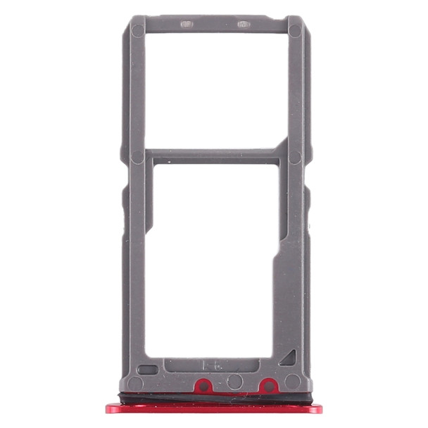 SIM Card Tray + SIM Card Tray / Micro SD Card Tray for Vivo X21 (Red)