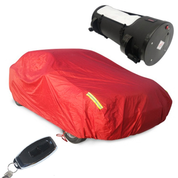 Sunscreen Insulated Rainproof Intelligent Automatic Remote Control Car Cover (Red)