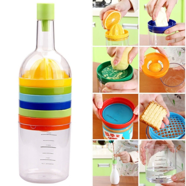 8 in 1 Multifunction Kitchen Tool Set Funnel Juicer Egg White Separator Opener Measuring Cups Vegetable Gadget