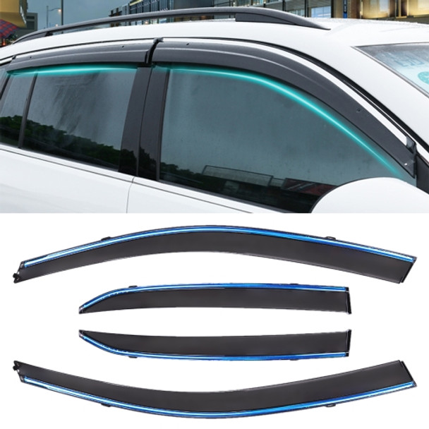 4 PCS Window Sunny Rain Visors Awnings Sunny Rain Guard for Toyota Corolla 2007-2013 Version