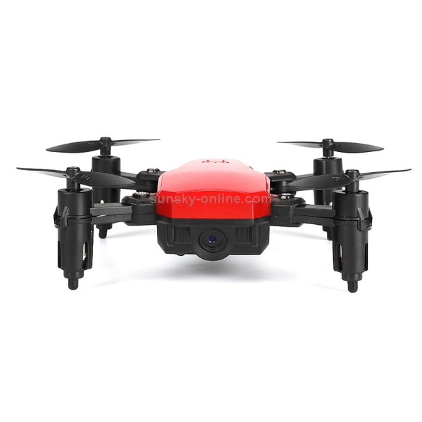 LF606 Wifi FPV Mini Quadcopter Foldable RC Drone with 0.3MP Camera & Remote Control, One Battery, Support One Key Take-off / Landing, One Key Return, Headless Mode, Altitude Hold Mode(Red)