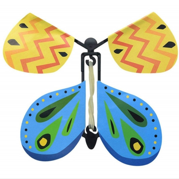 Magic Science Novelty Flying Butterfly Toy Magic Props(Yellow + Blue)