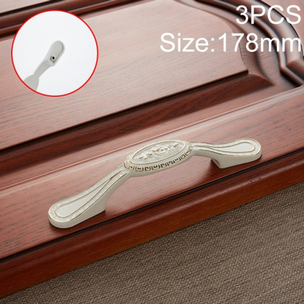 3 PCS 6273-128 Chinese American Style Classic Style Cabinet Handle (Ivory)