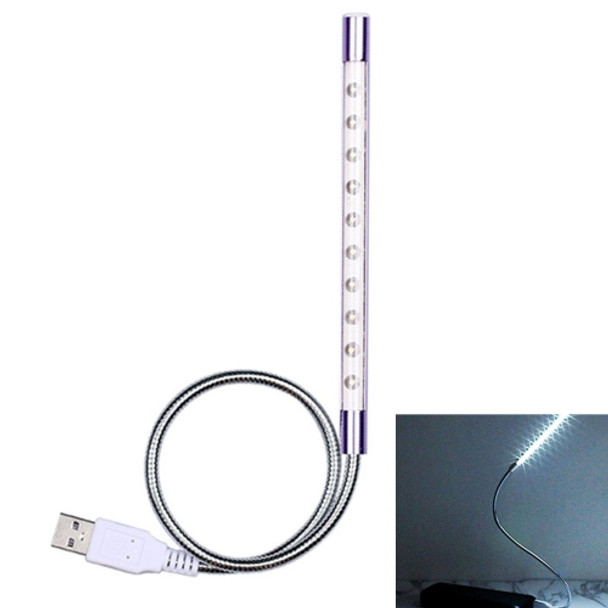 Sunshine S10 Touch Switch Flexible LED Reading Light, 10 LEDs USB Powered Night Light(Purple)