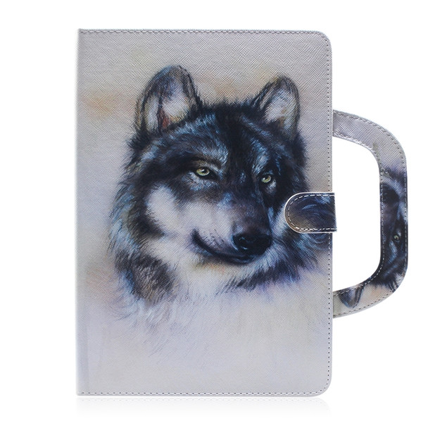 Wolf Pattern Horizontal Flip Leather Case for iPad Pro 11 Inch (2018), with Holder & Card Slot & Wallet