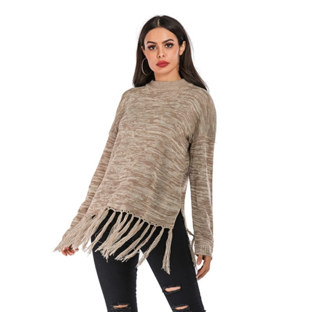 Women Loose Warm Wild Sweater (Color:As Show Size:M)