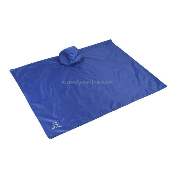 3 in 1 Aotu AT6927 Multifunctional Outdoor Camp Riding Raincoat Picnic Blanket, Size: 217x143cm(Blue)