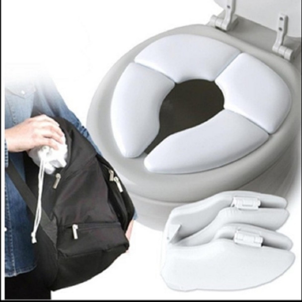 5 PCS Soft Skin-Friendly Children Folding Potty Seat Cover Baby Travel Folding Padded Toilet Seat Toilet Training