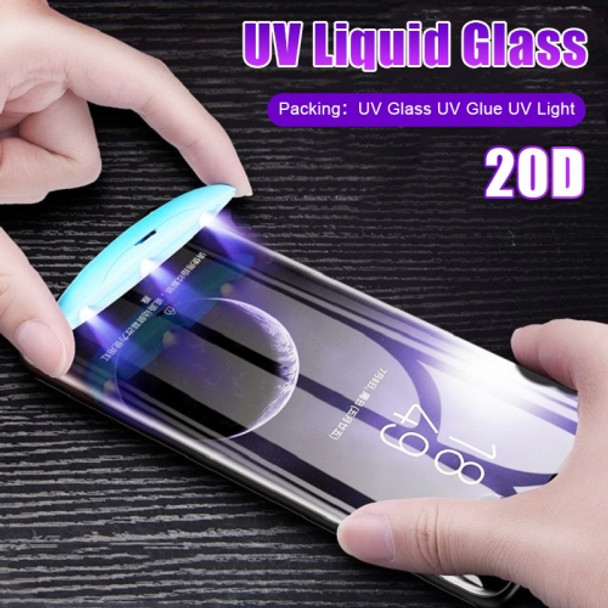 UV Liquid Curved Full Glue Full Screen Tempered Glass for Galaxy S9