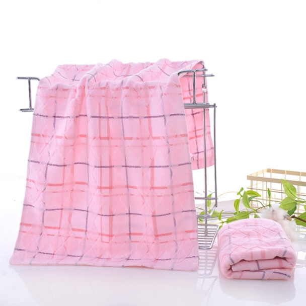 Double Gauze Cotton Untwisted Towel Thin and Soft Absorbent Hand Towels, Size:76x34cm(Pink)