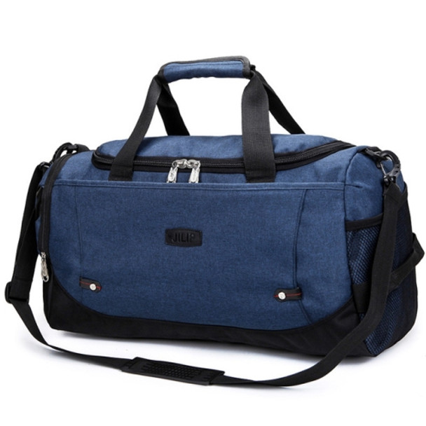 2 PCS Travel Bag Large Capacity Men Hand Luggage Travel Bags Nylon Bags Women Multifunctional Travel Bags(Denim Blue)