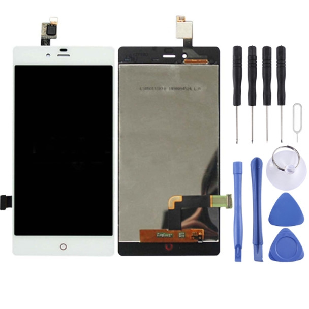 LCD Screen and Digitizer Full Assembly for ZTE Nubia Z9 mini / NX511J(White)