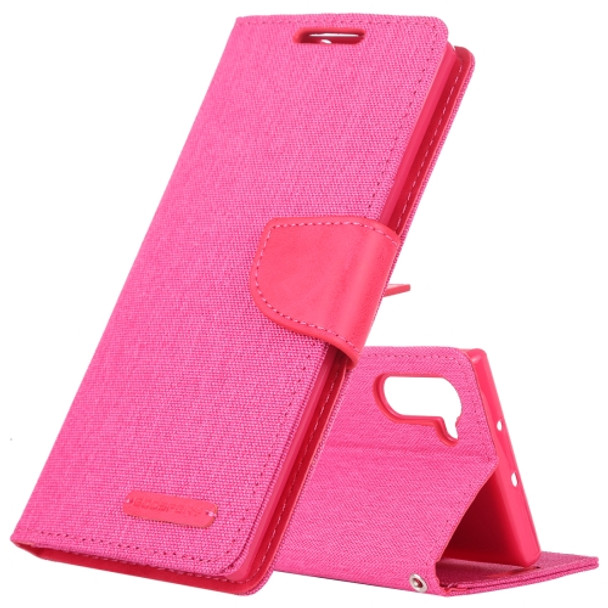 GOOSPERY JELLY RICH DIARY Horizontal Flip PU Leather Case with Card Slots & Wallet & Holder for Galaxy Note 10(Pink)