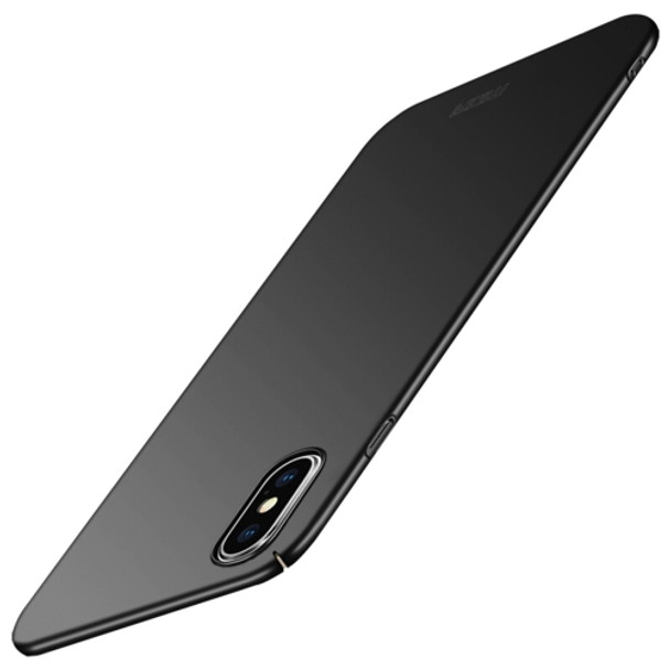 MOFI Frosted PC Ultra-thin Full Coverage Case for iPhone XS(Black)
