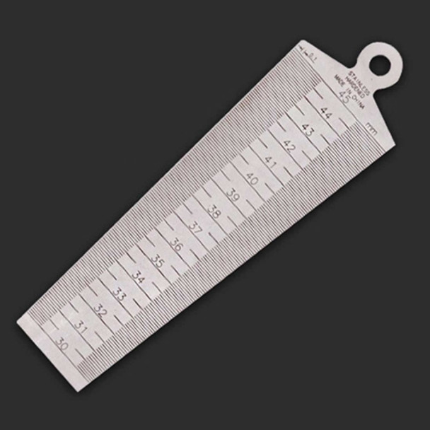 Wedge Feeler Gap 30-45mm Stainless Steel Ruler Inspection Taper Gauge Metric Measure Tool