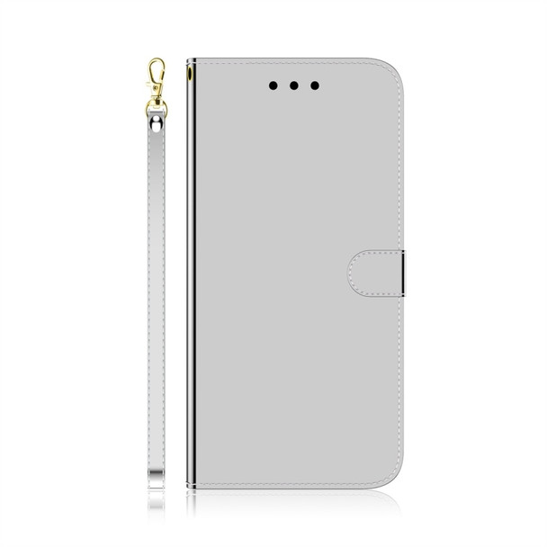 For Motorola Moto G7 / G7 Plus Imitated Mirror Surface Horizontal Flip Leather Case with Holder & Card Slots & Wallet & Lanyard(Silver)