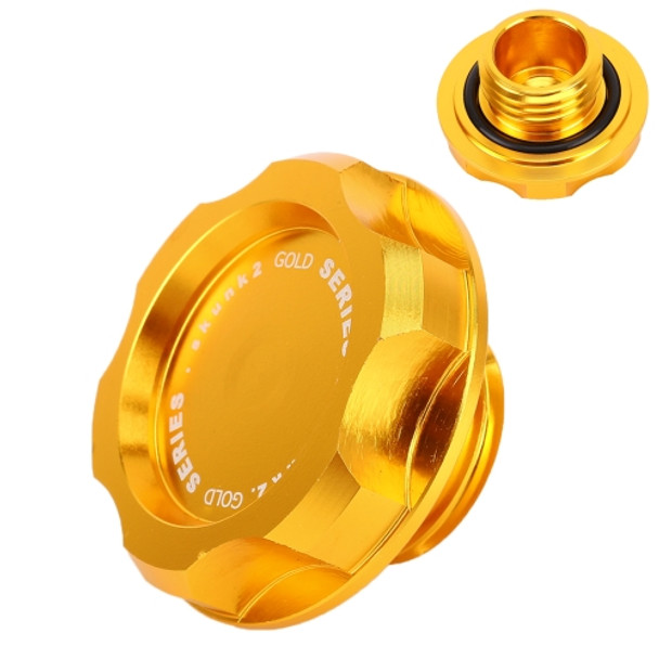 Car Modified Stainless Steel Oil Cap Engine Tank Cover for Honda, Size: 5.6 x 3.2cm(Gold)