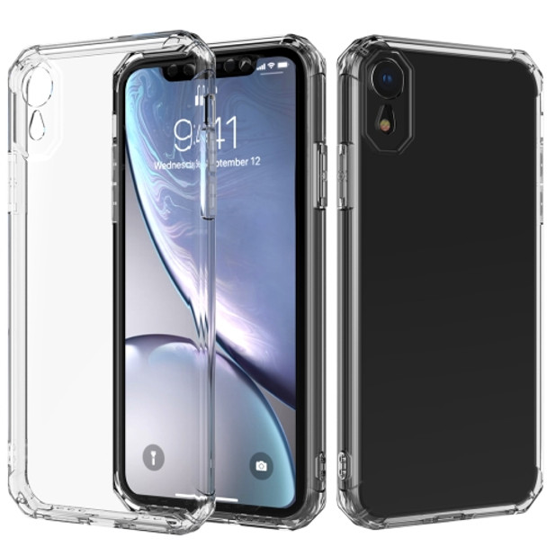 Shockproof Octagonal Airbag Sound Conversion Hole Design TPU Case for iPhone XR (Transparent)