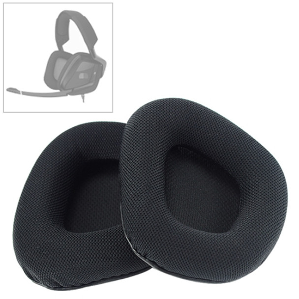 2 PCS For Corsair Void RGB Pro Headphone Cushion Mesh Cloth Cover Earmuffs Replacement Earpads