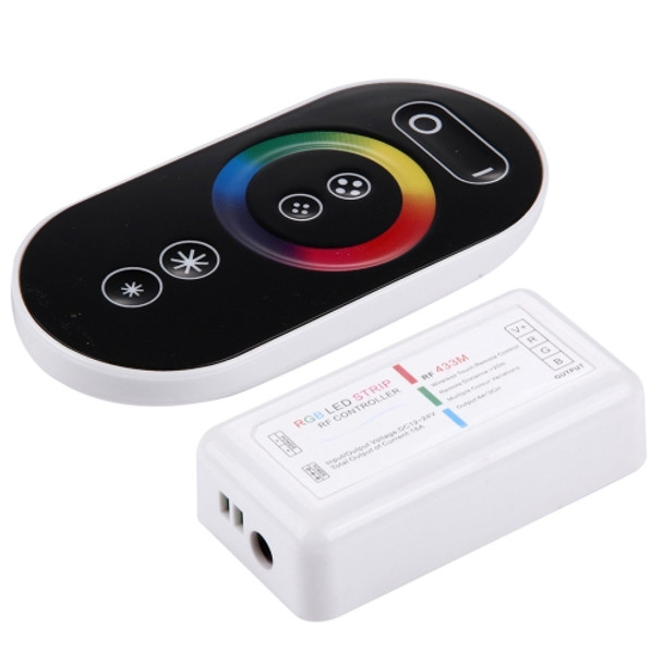 S103 RGB 6-keys RF Wireless LED Full Touch Controller with Wall Mount, DC 12-24V