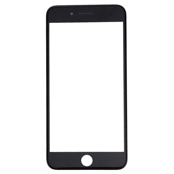 2 in 1 for iPhone 7 Plus (Original Front Screen Outer Glass Lens + Original Frame)(Black)