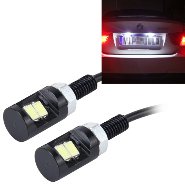 2 PCS 2W 100 LM 6500K Car License Plate Light with 2 SMD-5630 Lamps, DC 12V(White Light)