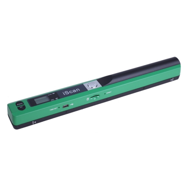 iScan01  Mobile Document Portable HandHeld Scanner with LED Display, A4  Contact  Image  Sensor, Support 900DPI  / 600DPI  / 300DPI  / PDF / JPG / TF (Green)