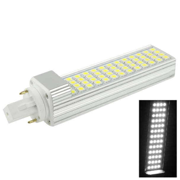 G24 12W 1000LM LED Transverse Light Bulb, 52 LED SMD 5050, White Light, AC 220V