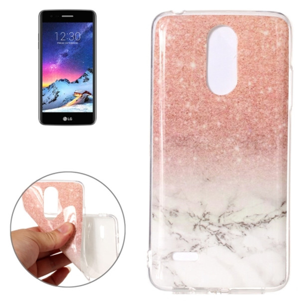 For LG K8 (2017) (EU Version) Marble Pattern TPU Shockproof Protective Back Cover Case