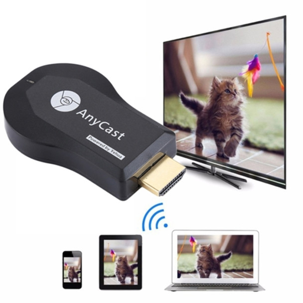 AnyCast M9 Plus Wireless WiFi Display Dongle Receiver Airplay Miracast DLNA 1080P HDMI TV Stick for iPhone, Samsung, and other Android Smartphones