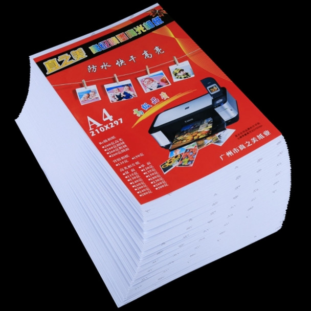 50 Sheets 8.3 x 11.7 inch A4 Waterproof Glossy Photo Paper for Inkjet Printers
